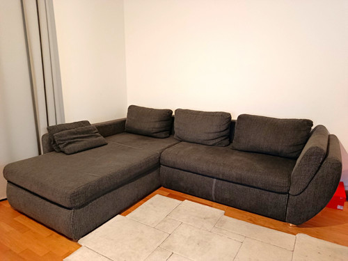 Ecksofa mit ottomane - ,