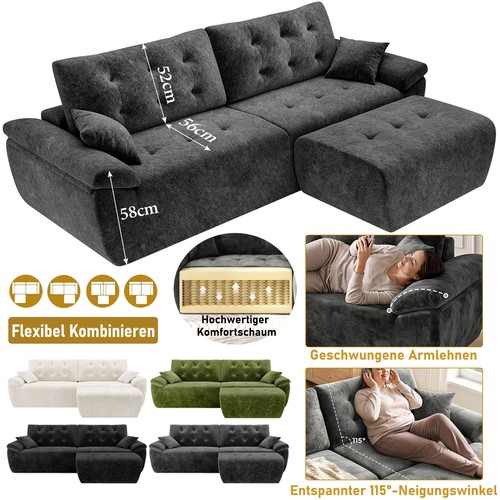 Modulares sitzer sofa - sitzer, l‑sofa