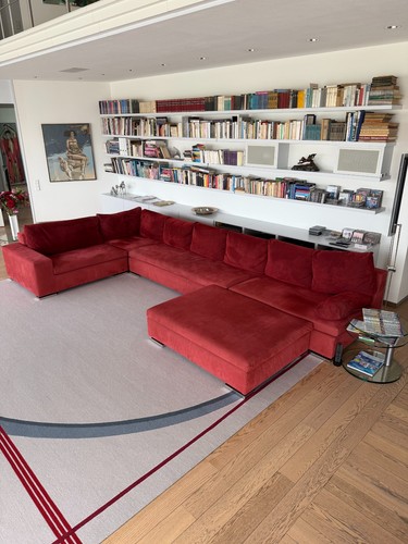 Couch eck garnitur - couch, alcantara
