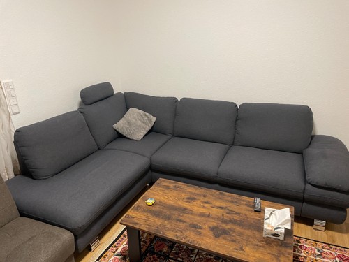 Moderne graue eckcouch sofa - graue,