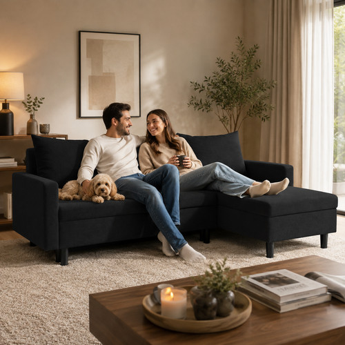 Graphit ecksofa form mit - graphit,