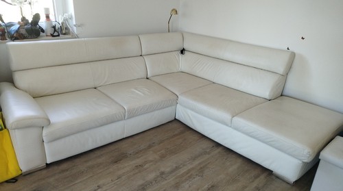 Eckcouch aus leder - aus,