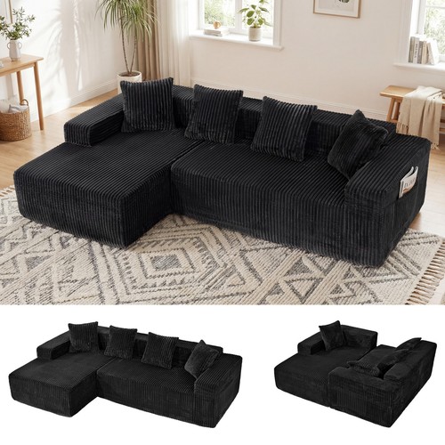 Corduroy ecksofa sofa form - ecksofa, l-form